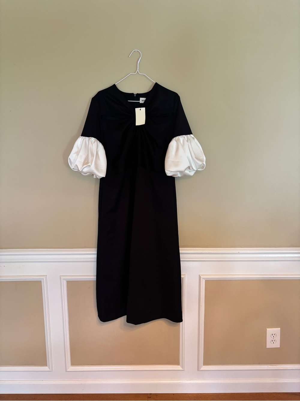 NWT Julia Allert Designer Versatile Chic Work Dress With Puff Sleeves - Picture 3 of 9